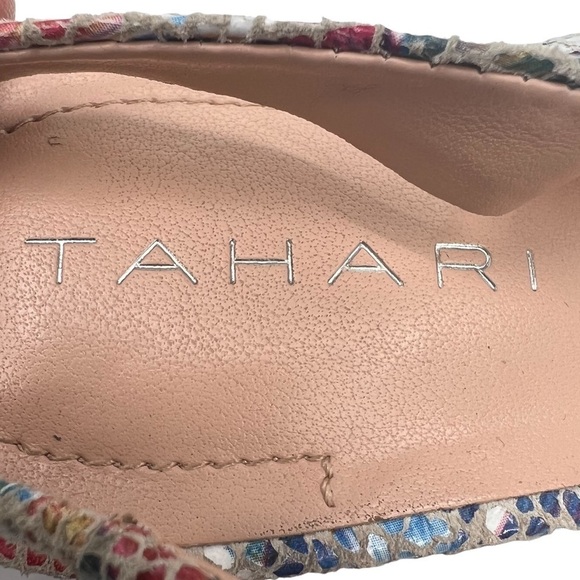 Tahari Revel Mosaic Slingback Leather Pointed Toe Block Heels Size 6 Women’s - Picture 2 of 9